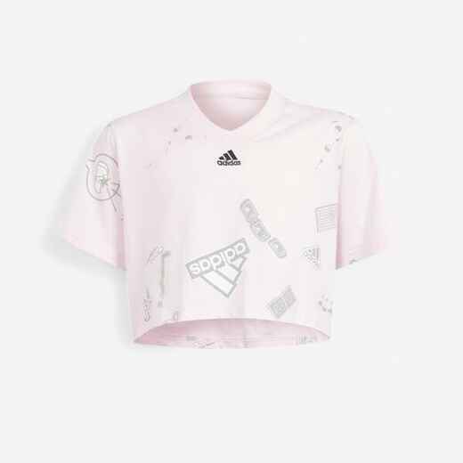 
      Girls' Cropped T-Shirt - Pink
  